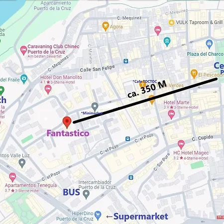 Fantastico 4 - With Large Private Terrace, Free Parking, Air Conditioning, Bbq * プエルト・デ・ラ・クルス